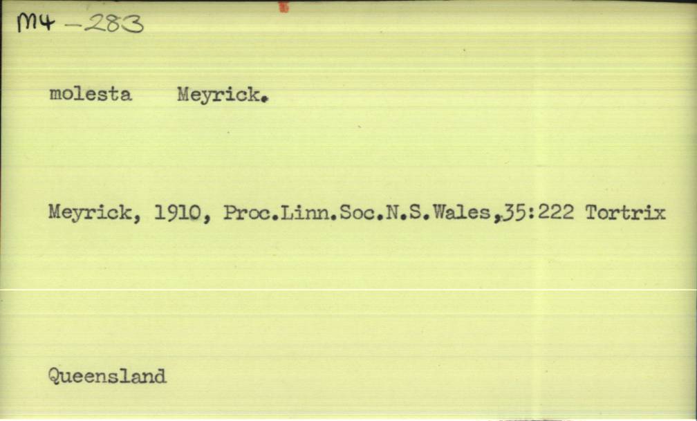 front of card
